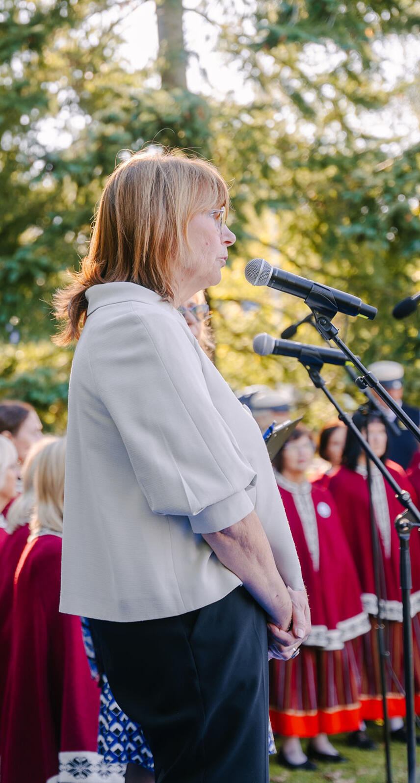 Marin Mõttus kõnet pidamas.